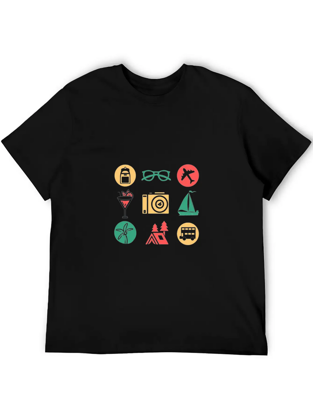 Travel/Vacation Breathable Soft Cotton T-Shirt – Timeless Casual Look