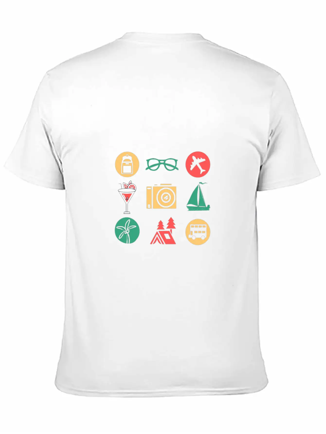 Travel/Vacation Breathable Soft Cotton T-Shirt – Timeless Casual Look