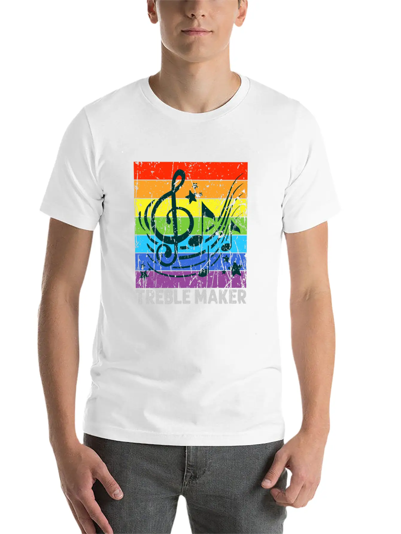 Treble Maker - Musician Breathable Graphic T-Shirt – Perfect For Casual Days