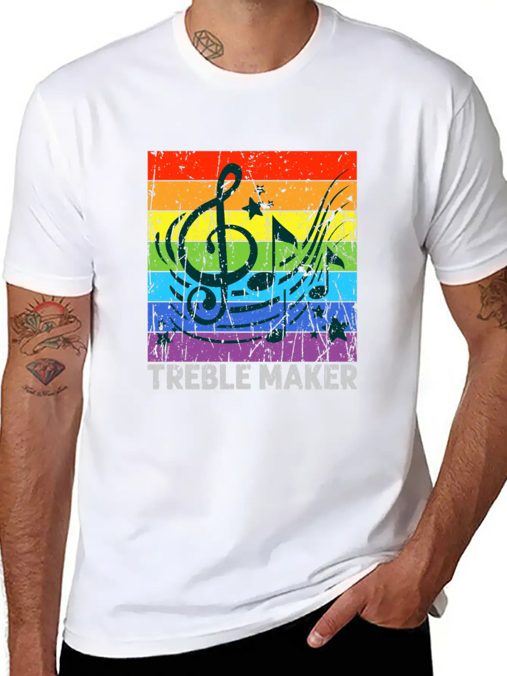 Treble Maker - Musician Breathable Graphic T-Shirt – Perfect For Casual Days