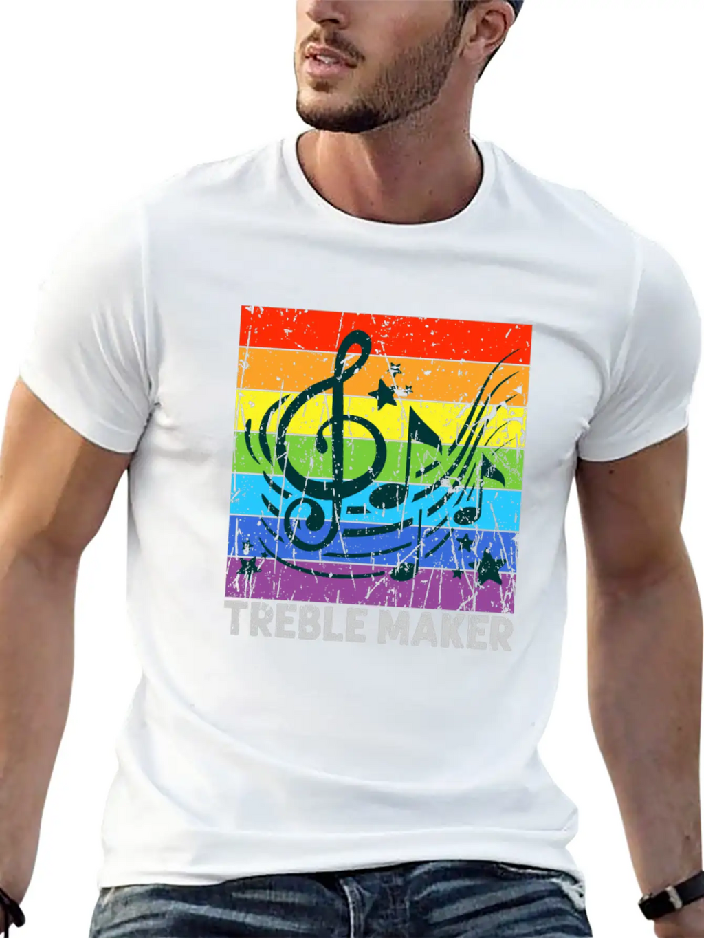 Treble Maker - Musician Breathable Graphic T-Shirt – Perfect For Casual Days