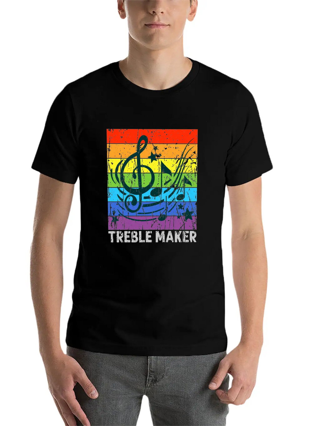 Treble Maker - Musician Breathable Graphic T-Shirt – Perfect For Casual Days