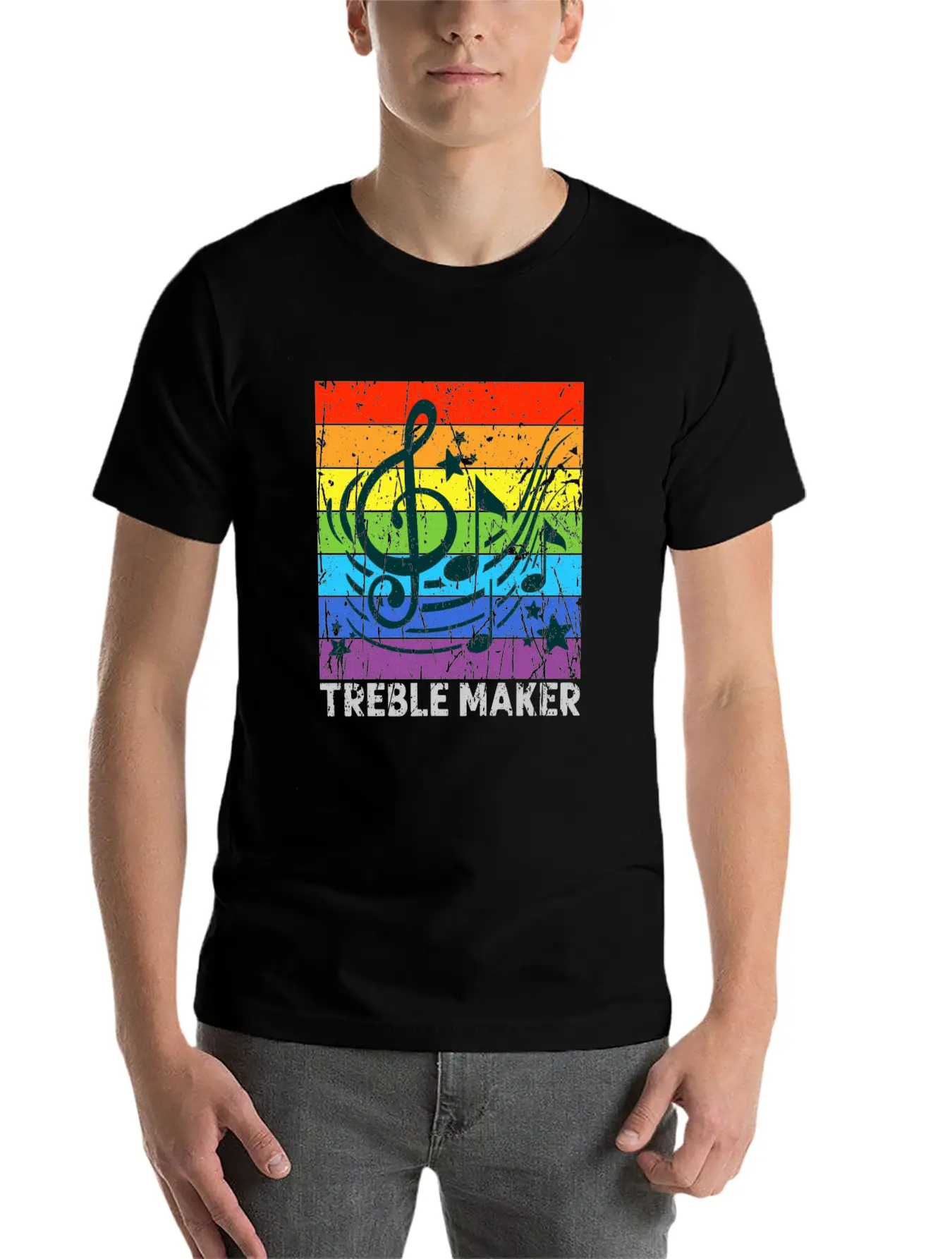 Treble Maker - Musician Breathable Graphic T-Shirt – Perfect For Casual Days