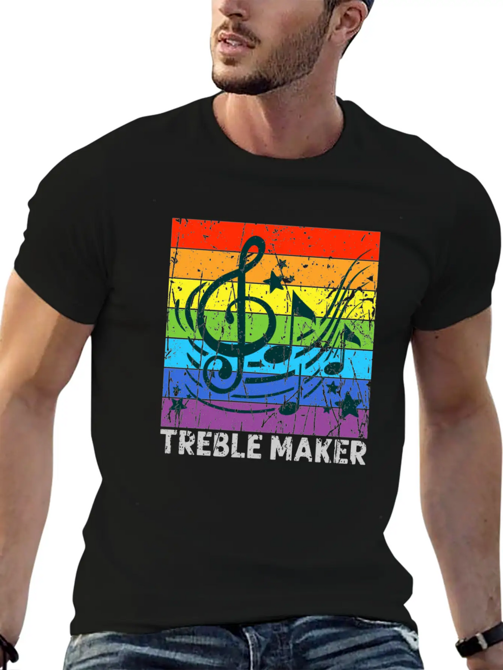 Treble Maker - Musician Breathable Graphic T-Shirt – Perfect For Casual Days