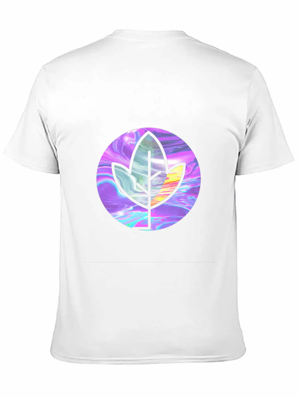 Tree Holographic Iridescent Vibe Breathable Soft Cotton T-Shirt – Timeless Casual Look