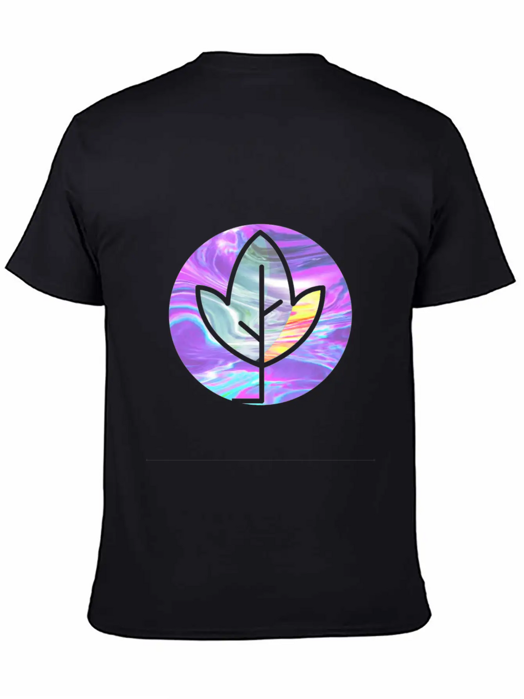 Tree Holographic Iridescent Vibe Breathable Soft Cotton T-Shirt – Timeless Casual Look
