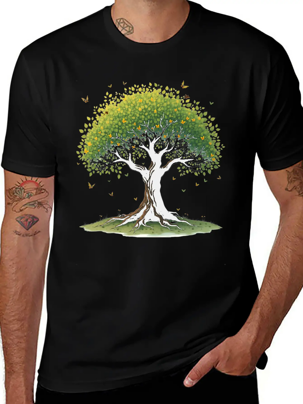 Tree Of Life Breathable Soft Cotton T-Shirt – Timeless Casual Look