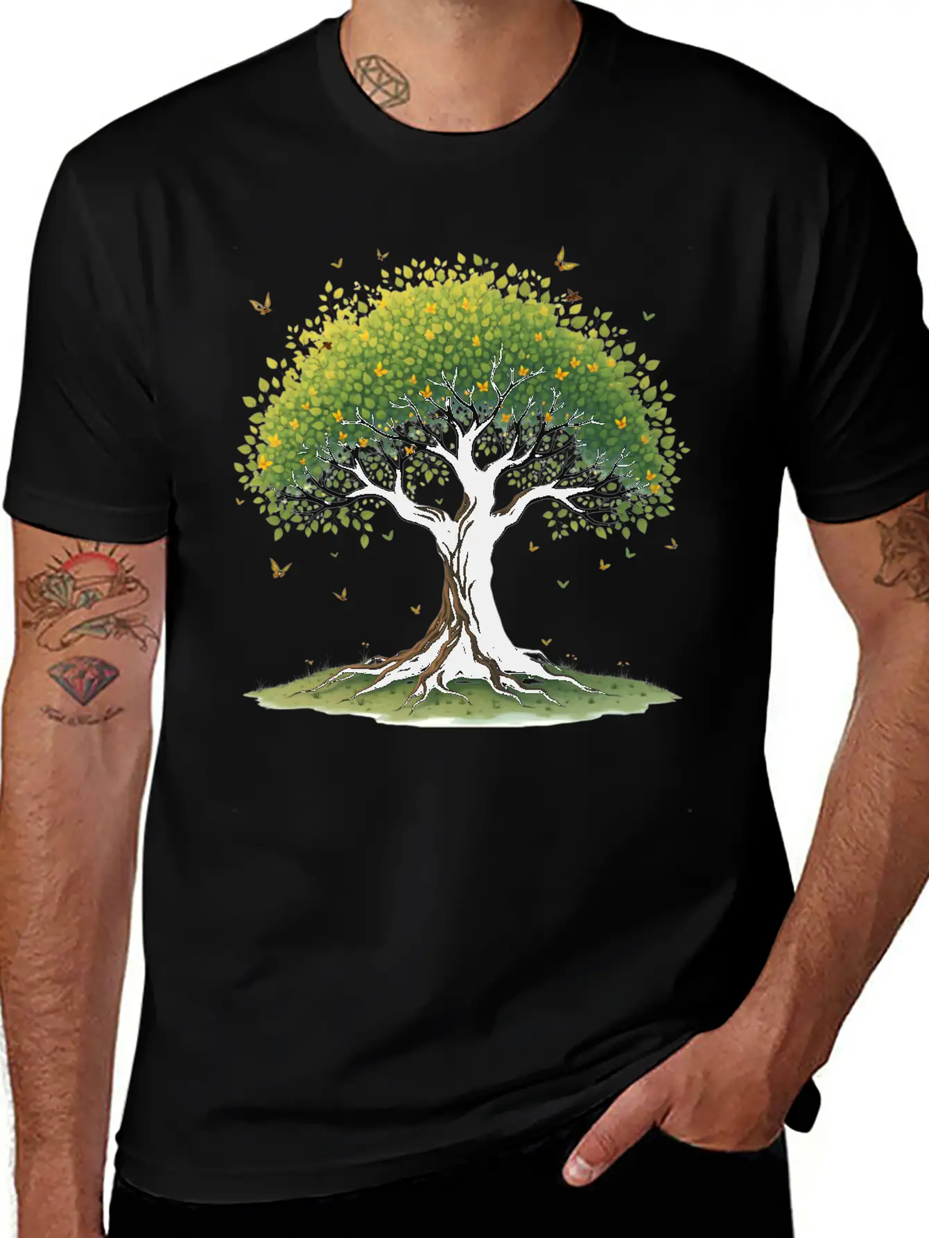 Tree Of Life Breathable Soft Cotton T-Shirt – Timeless Casual Look
