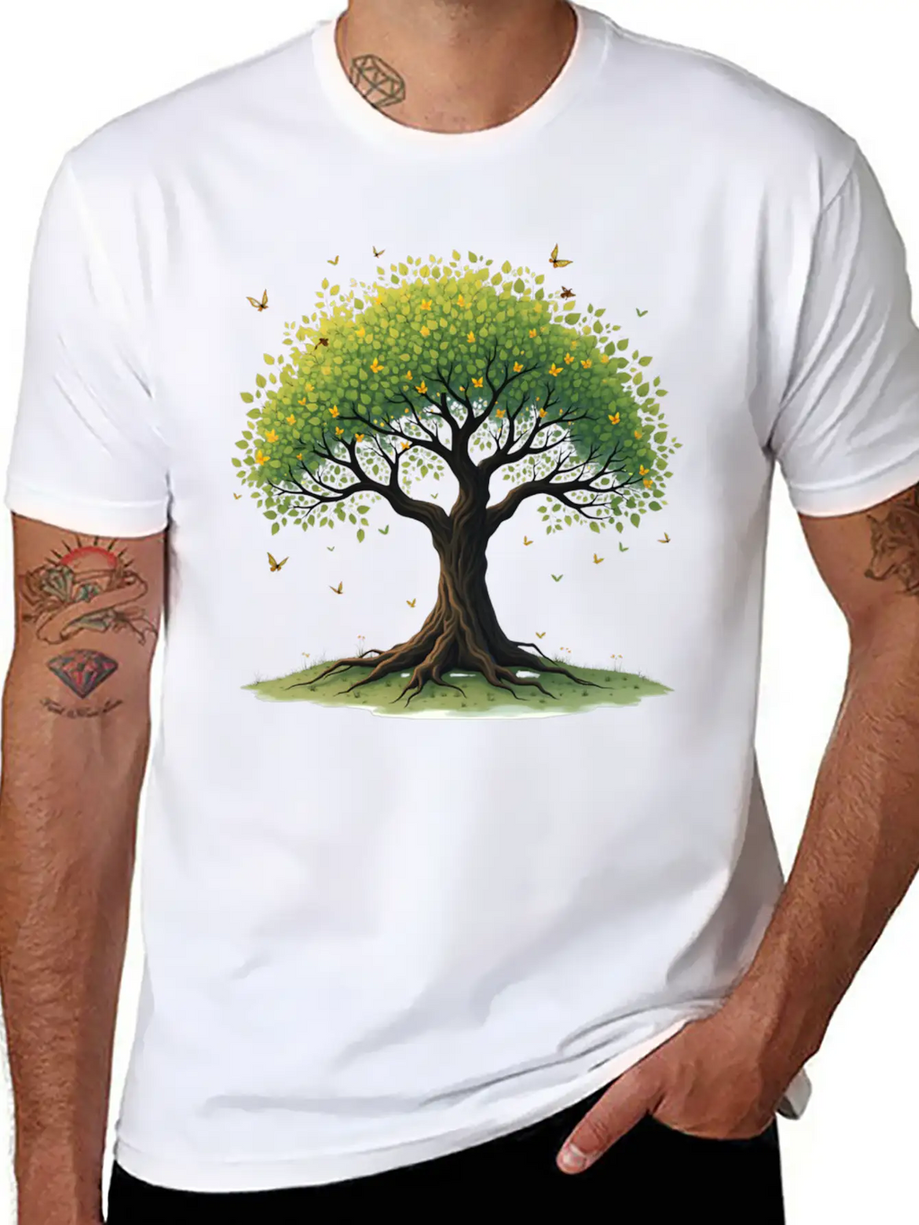 Tree Of Life Breathable Soft Cotton T-Shirt – Timeless Casual Look
