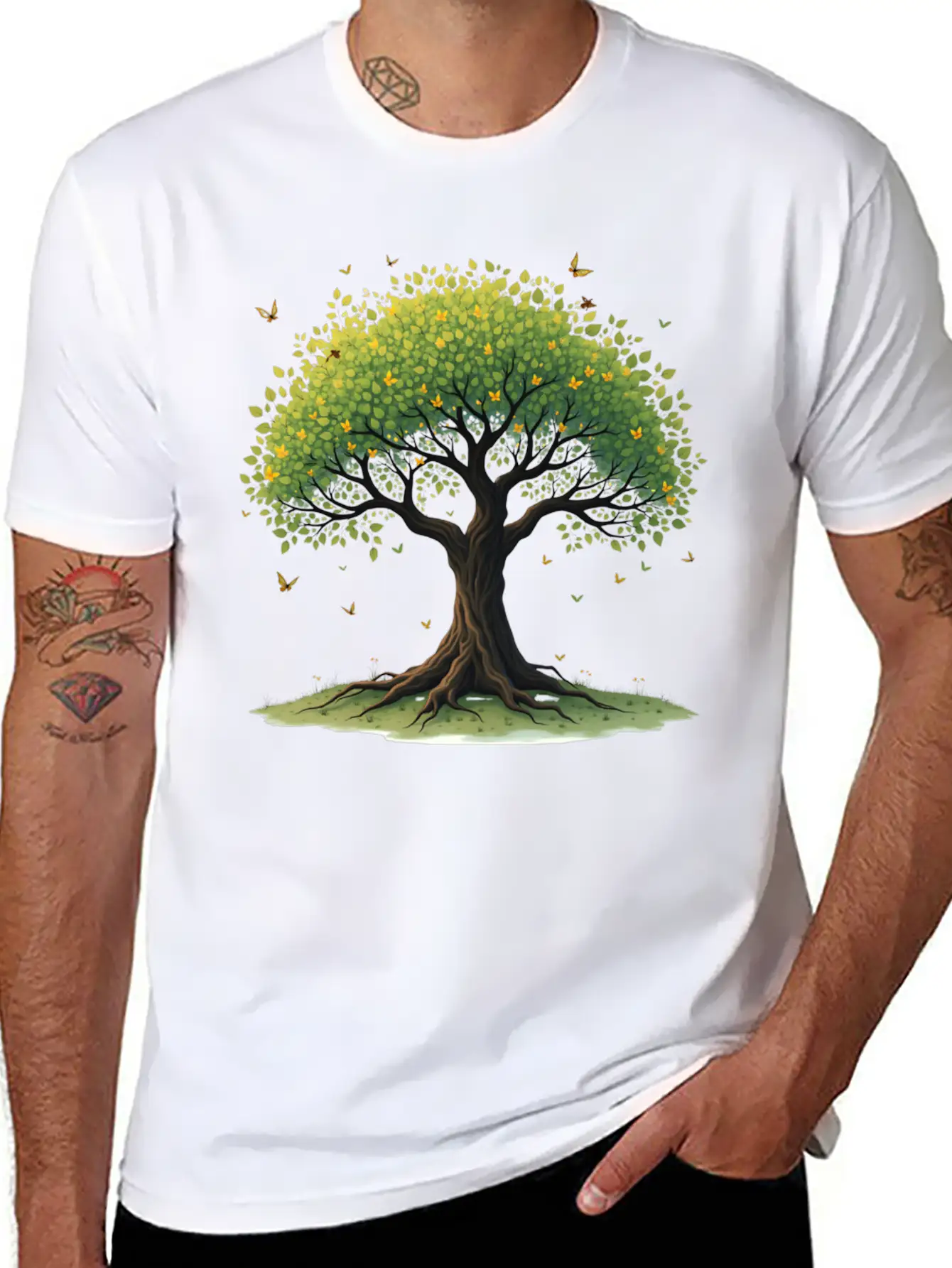 Tree Of Life Breathable Soft Cotton T-Shirt – Timeless Casual Look