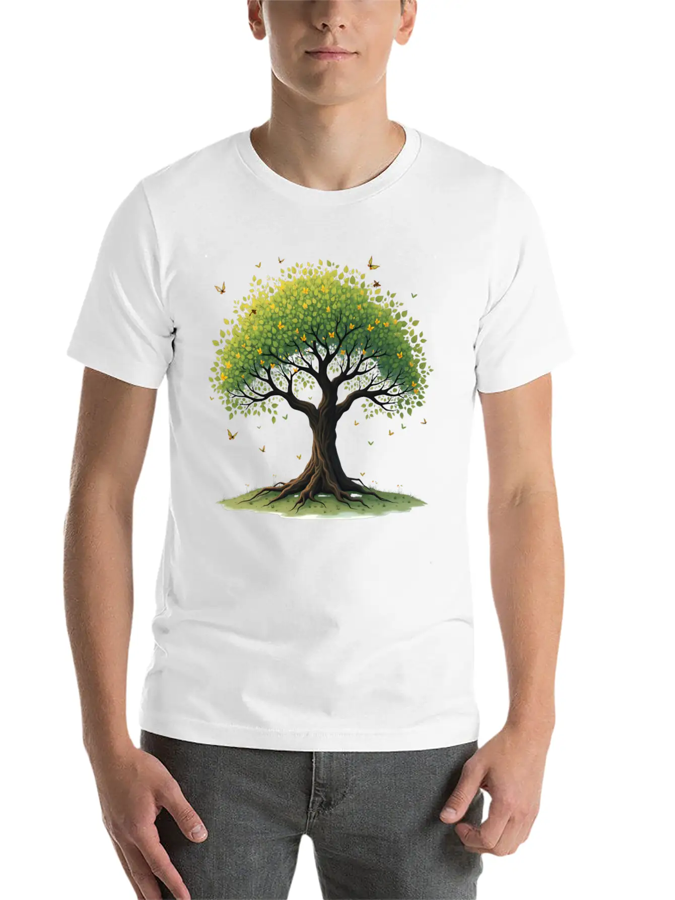 Tree Of Life Breathable Soft Cotton T-Shirt – Timeless Casual Look