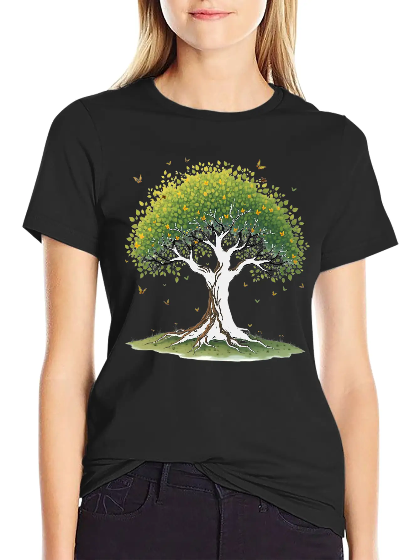Tree Of Life Breathable Soft Cotton T-Shirt – Timeless Casual Look