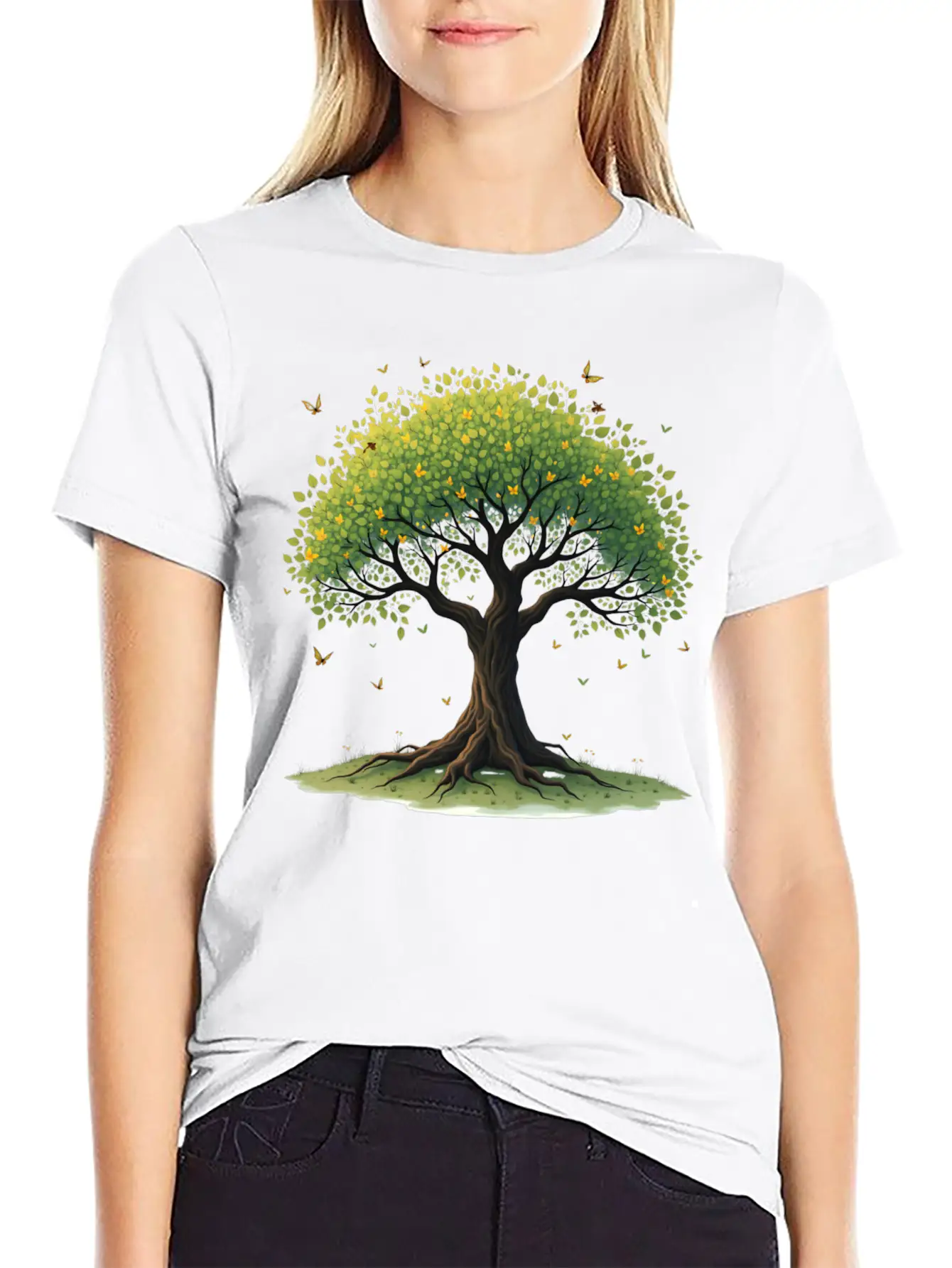 Tree Of Life Breathable Soft Cotton T-Shirt – Timeless Casual Look