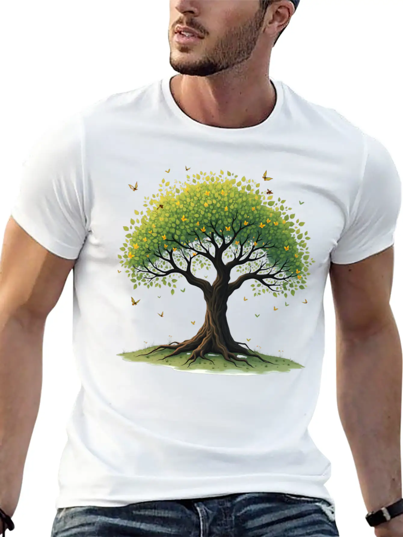 Tree Of Life Breathable Soft Cotton T-Shirt – Timeless Casual Look