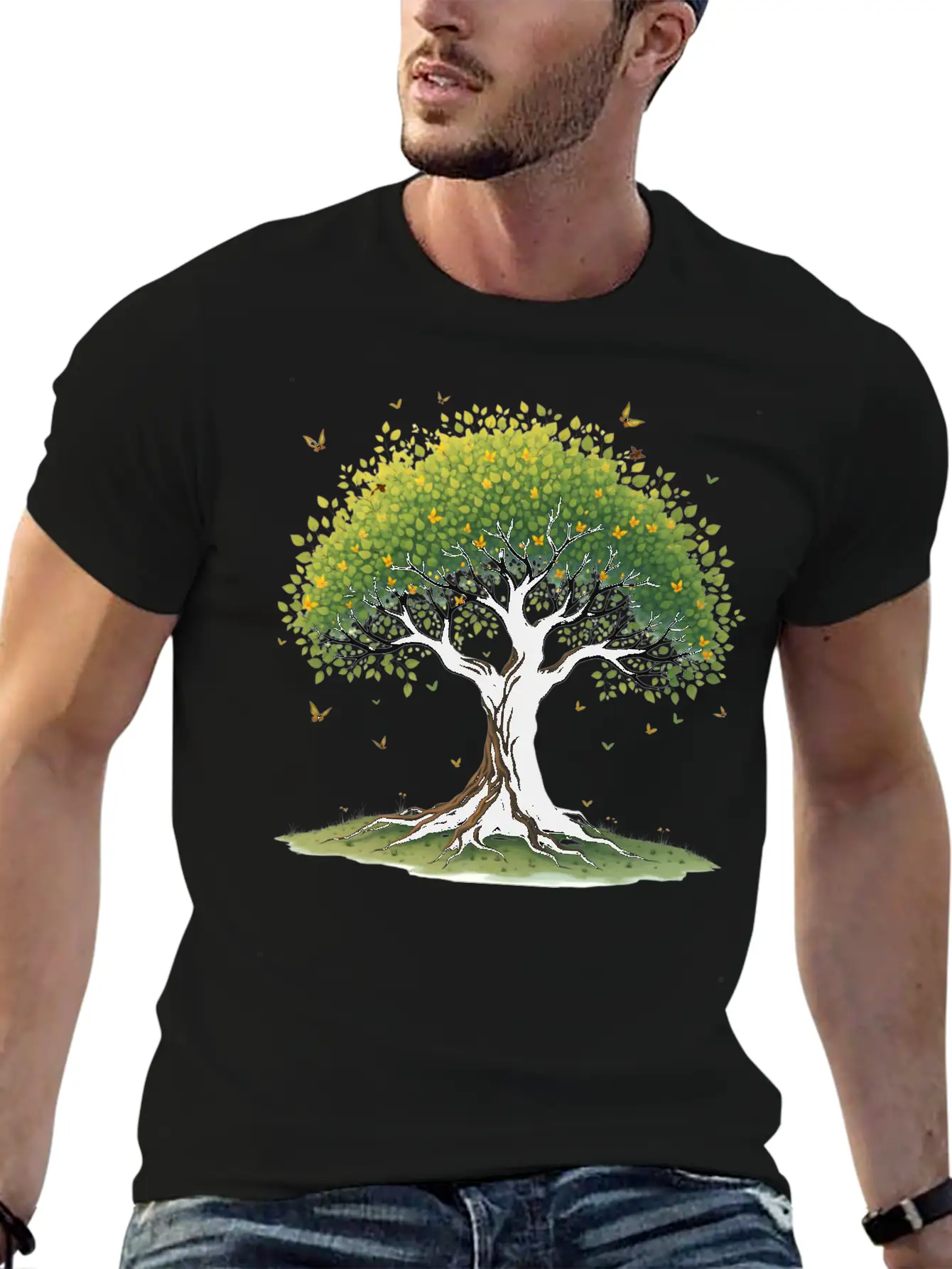 Tree Of Life Breathable Soft Cotton T-Shirt – Timeless Casual Look