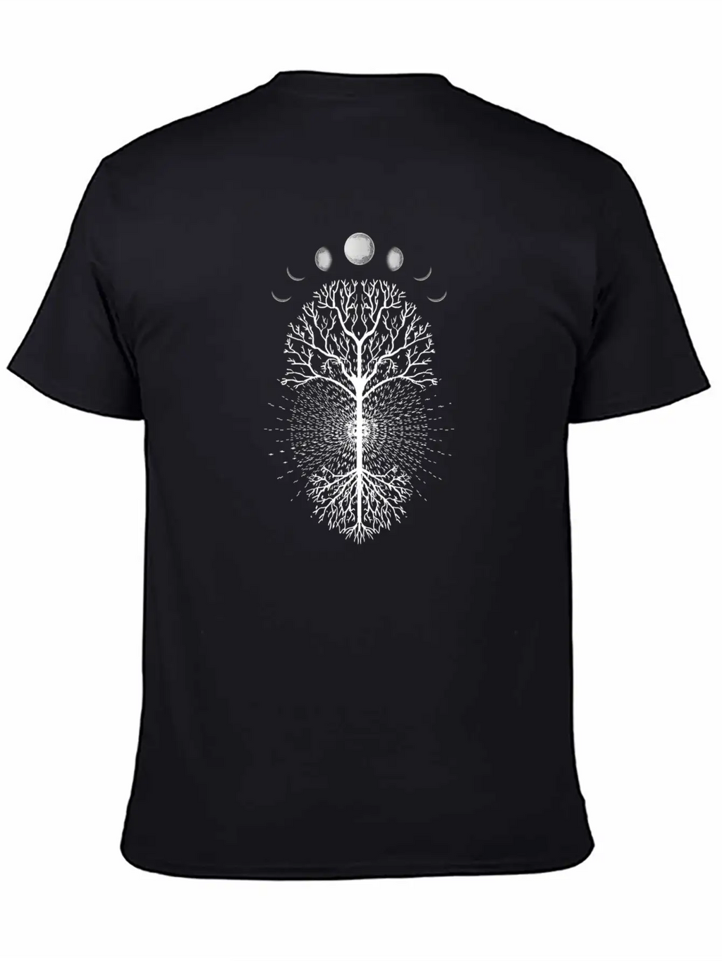 Tree Of Life Moons Phases Cool Meditation Yoga Basic Graphic T-Shirt – Daily Comfort In Soft Cotton
