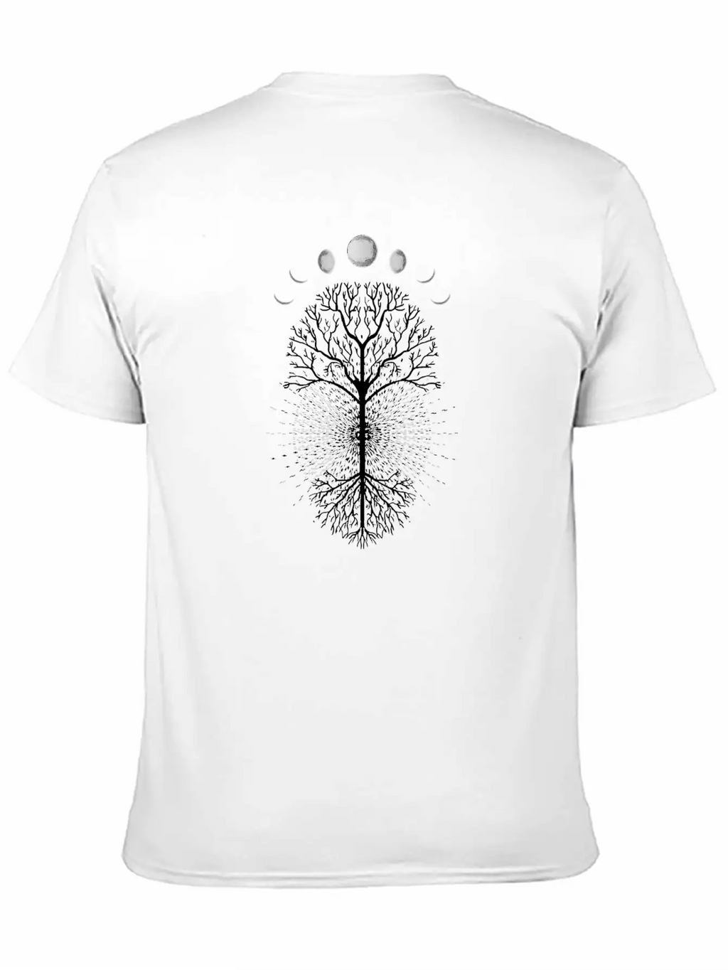 Tree Of Life Moons Phases Cool Meditation Yoga Basic Graphic T-Shirt – Daily Comfort In Soft Cotton
