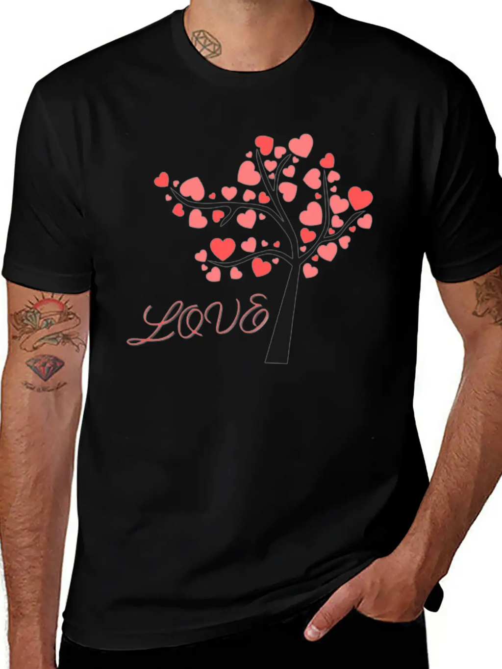 Tree Of Love Breathable Graphic T-Shirt – Perfect For Casual Days