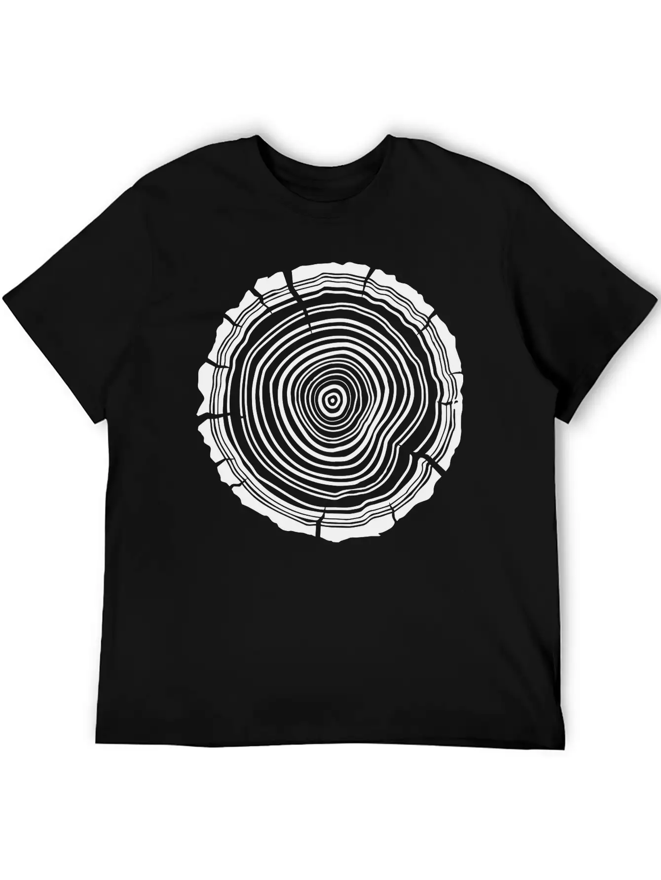 Tree Rings Essential Unisex Summer Tee – Soft Cotton Casual Fit