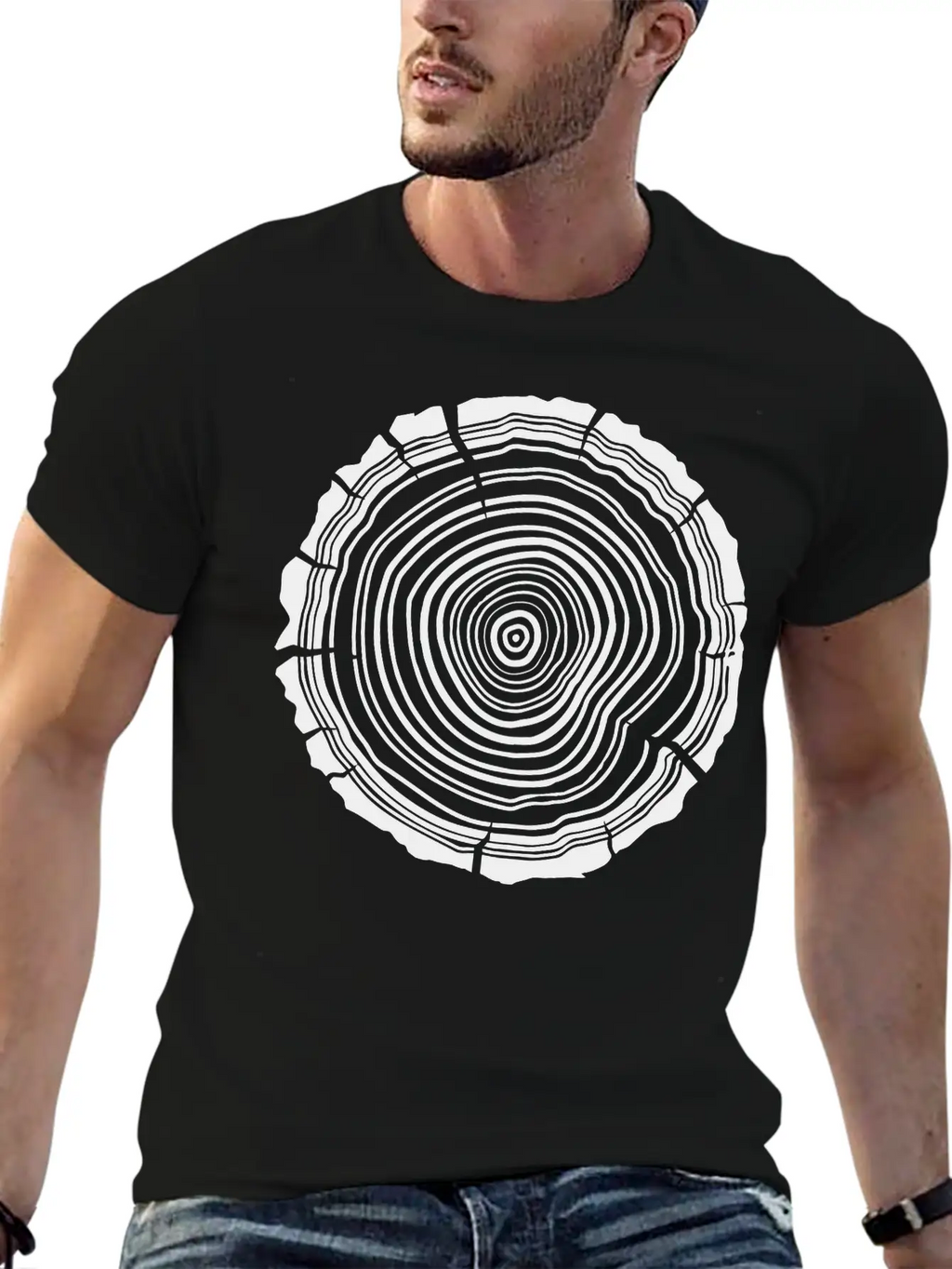Tree Rings Essential Unisex Summer Tee – Soft Cotton Casual Fit