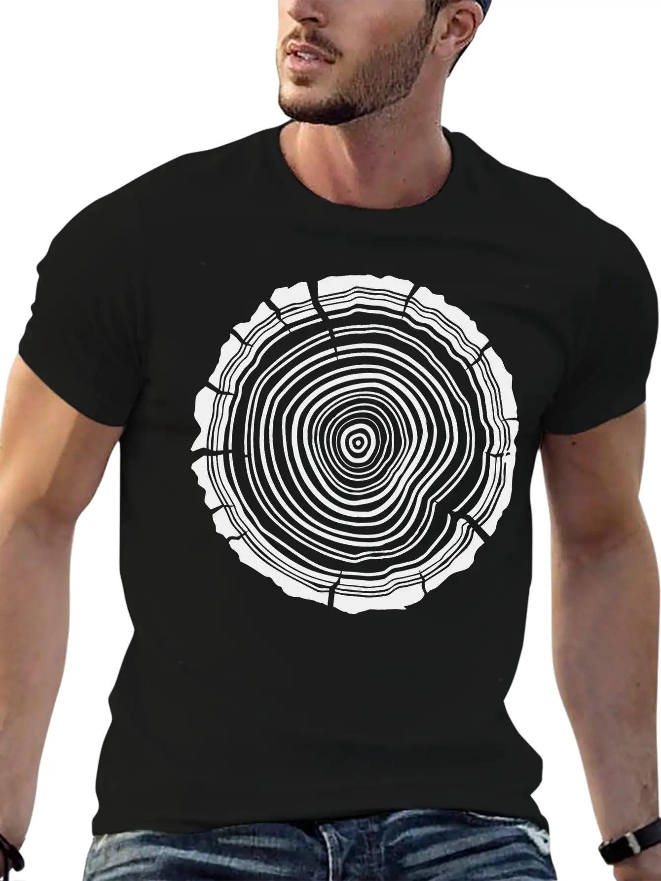 Tree Rings Essential Unisex Summer Tee – Soft Cotton Casual Fit