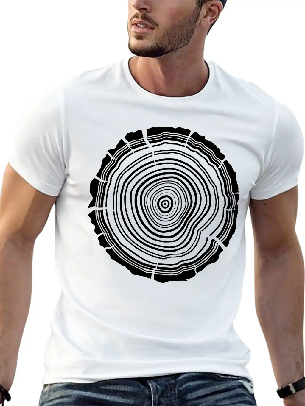 Tree Rings Essential Unisex Summer Tee – Soft Cotton Casual Fit
