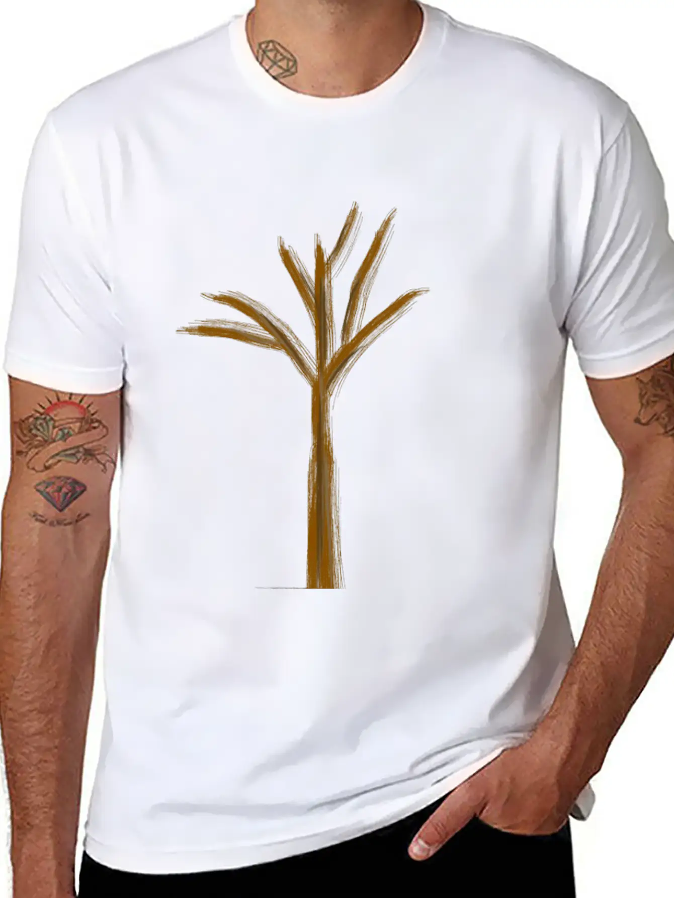 Tree Without Leaves Basic Graphic T-Shirt – Daily Comfort In Soft Cotton