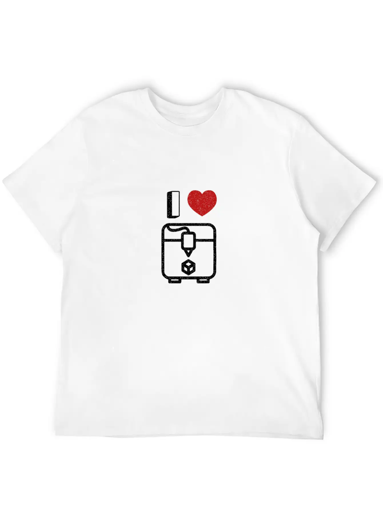 Trendy I Heart 3D Printer Gift Timeless Short Sleeve Tee – Comfy And Minimalist Design