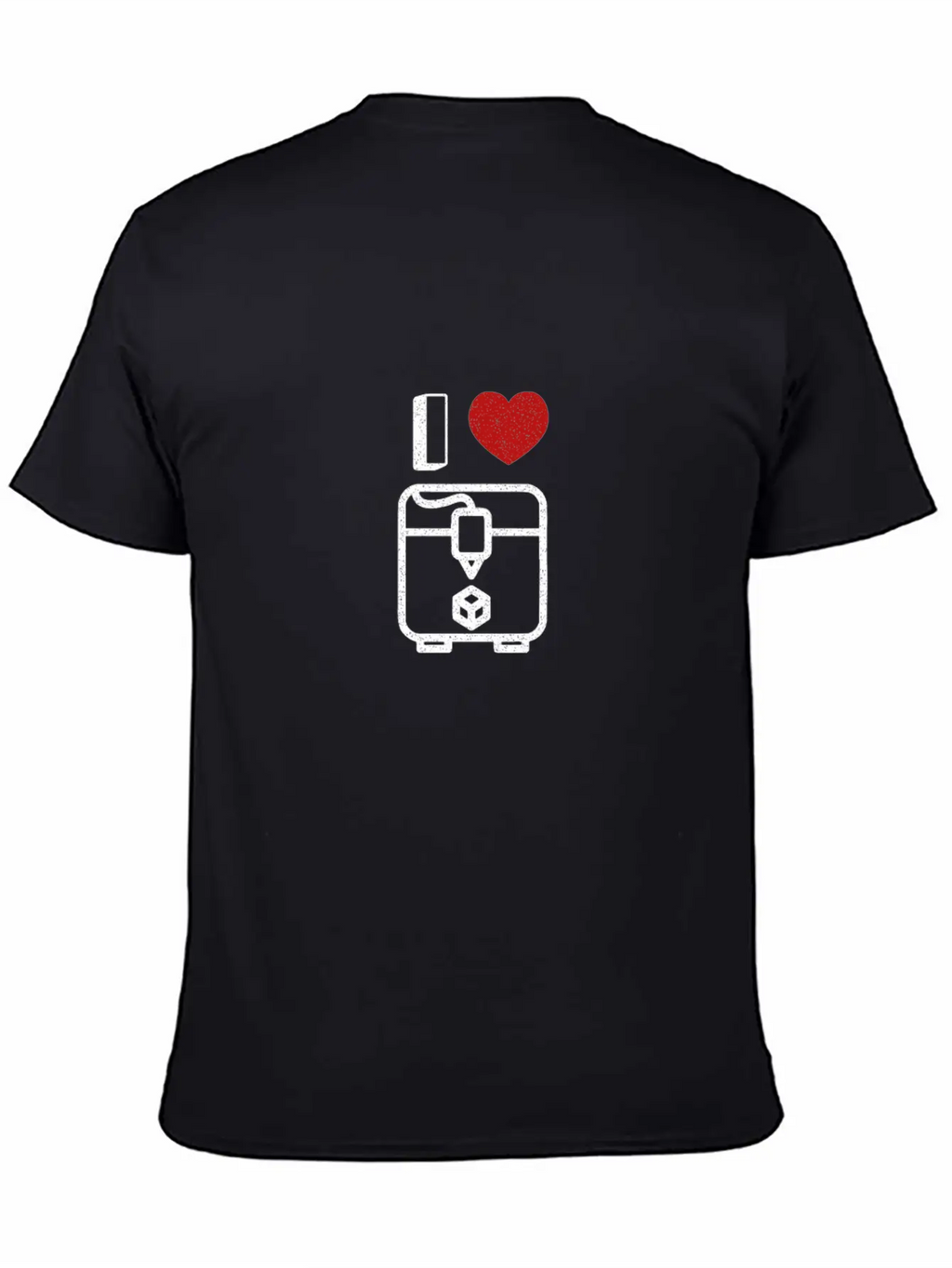 Trendy I Heart 3D Printer Gift Timeless Short Sleeve Tee – Comfy And Minimalist Design