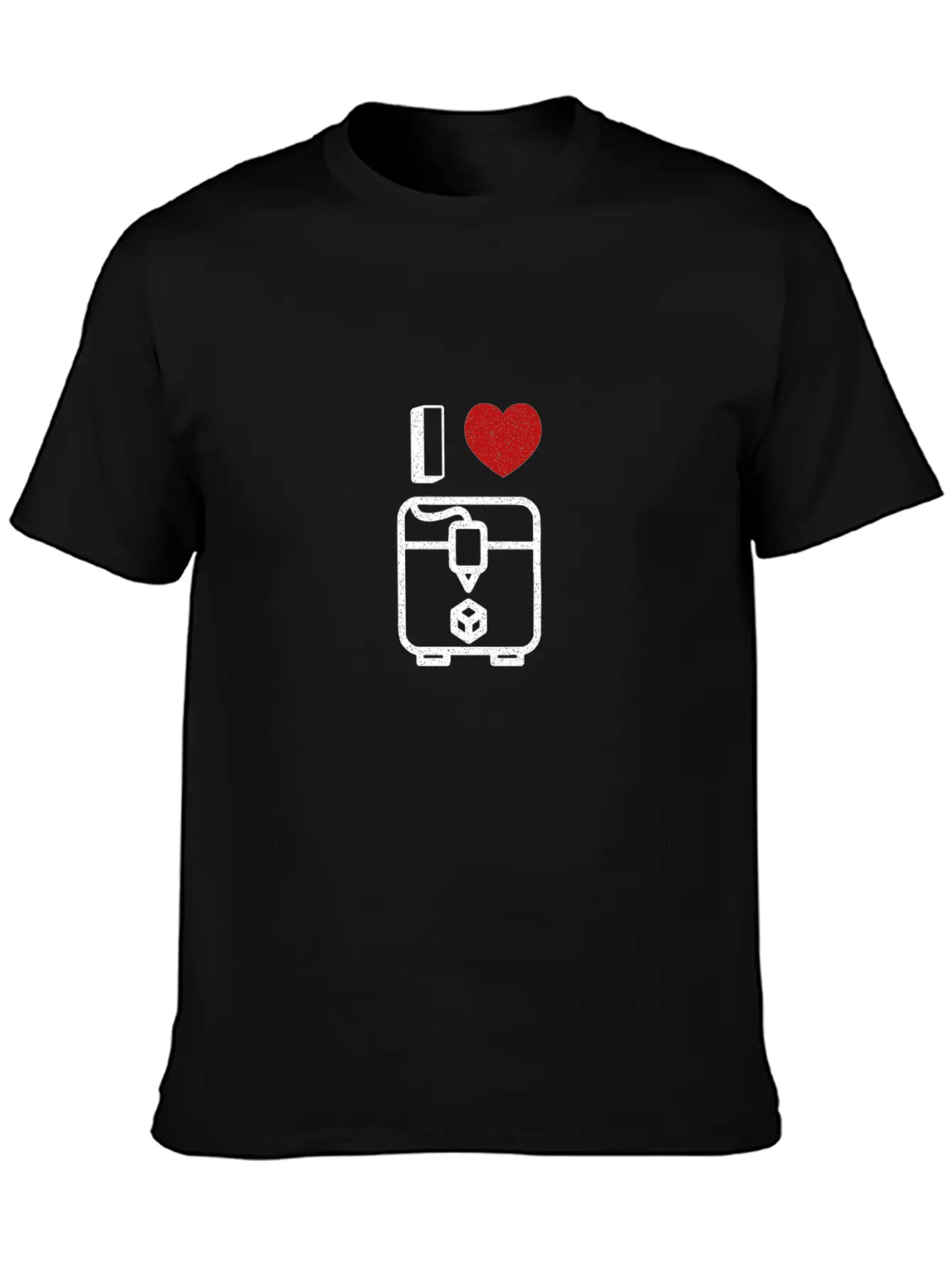 Trendy I Heart 3D Printer Gift Timeless Short Sleeve Tee – Comfy And Minimalist Design