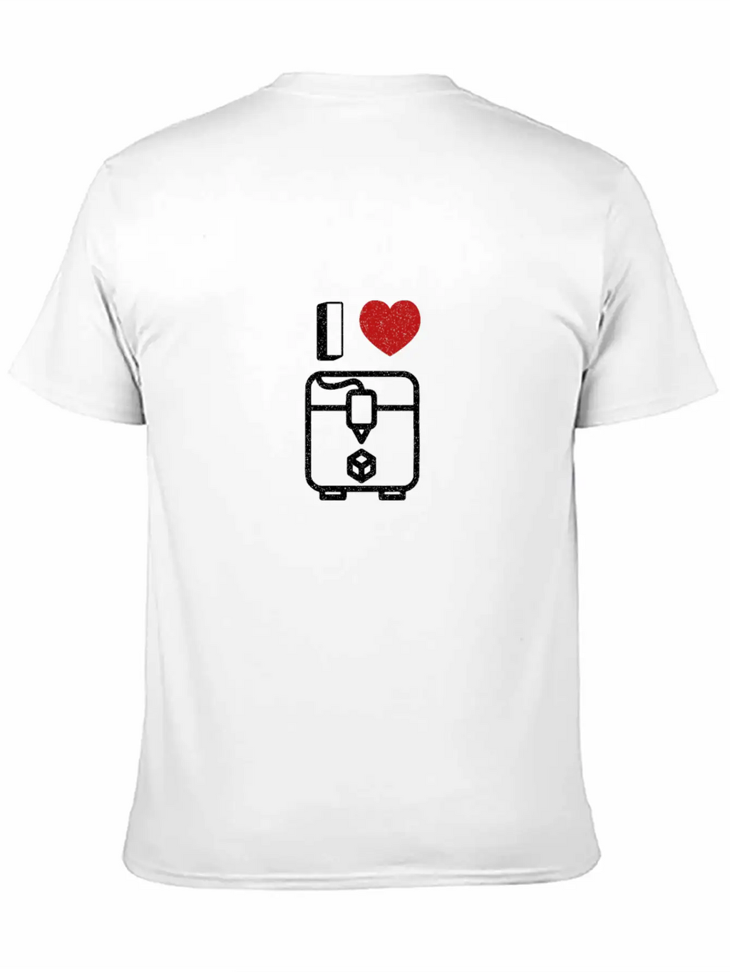 Trendy I Heart 3D Printer Gift Timeless Short Sleeve Tee – Comfy And Minimalist Design