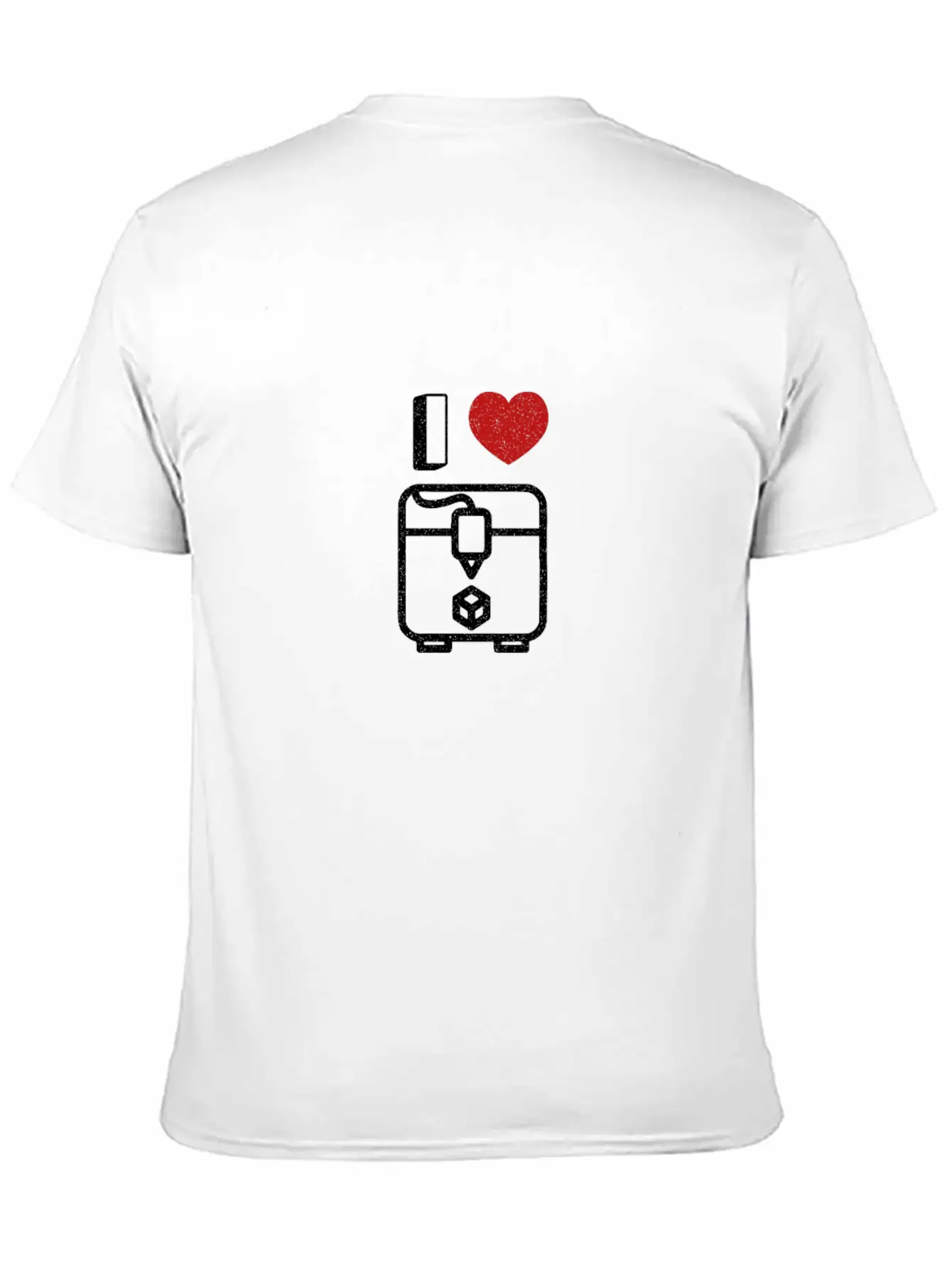 Trendy I Heart 3D Printer Gift Timeless Short Sleeve Tee – Comfy And Minimalist Design