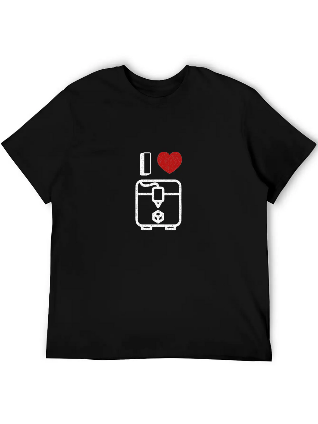Trendy I Heart 3D Printer Gift Timeless Short Sleeve Tee – Comfy And Minimalist Design