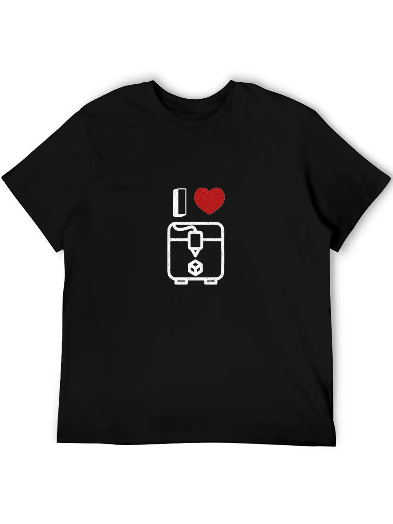Trendy I Heart 3D Printer Gift Timeless Short Sleeve Tee – Comfy And Minimalist Design