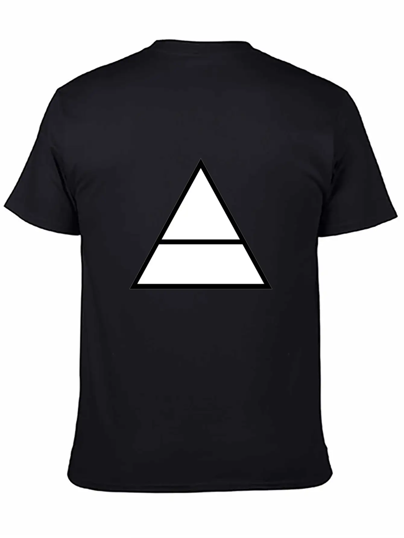 Triangles Essential Cotton Tee For Daily Outfits – Unisex Style
