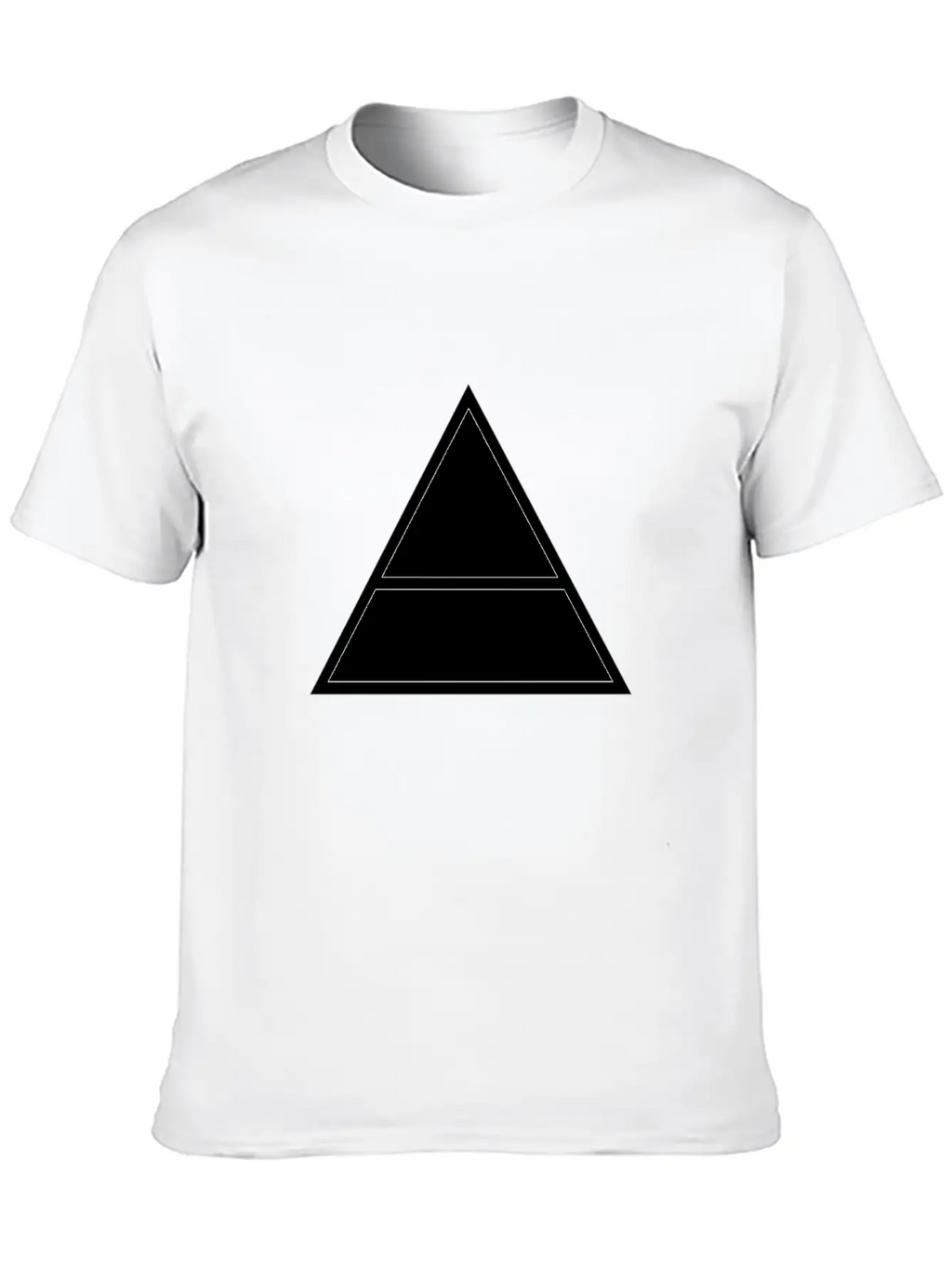 Triangles Essential Cotton Tee For Daily Outfits – Unisex Style