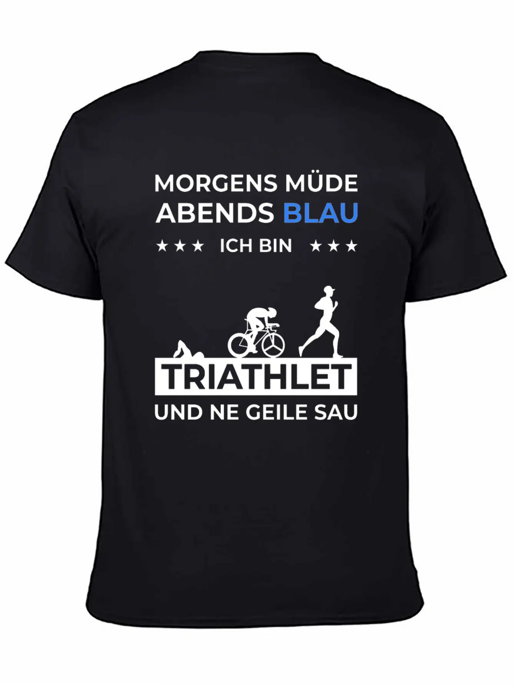 Triathlon Trathlet Swimming Running Bicycle Essential Cotton Tee For Daily Outfits – Unisex Style