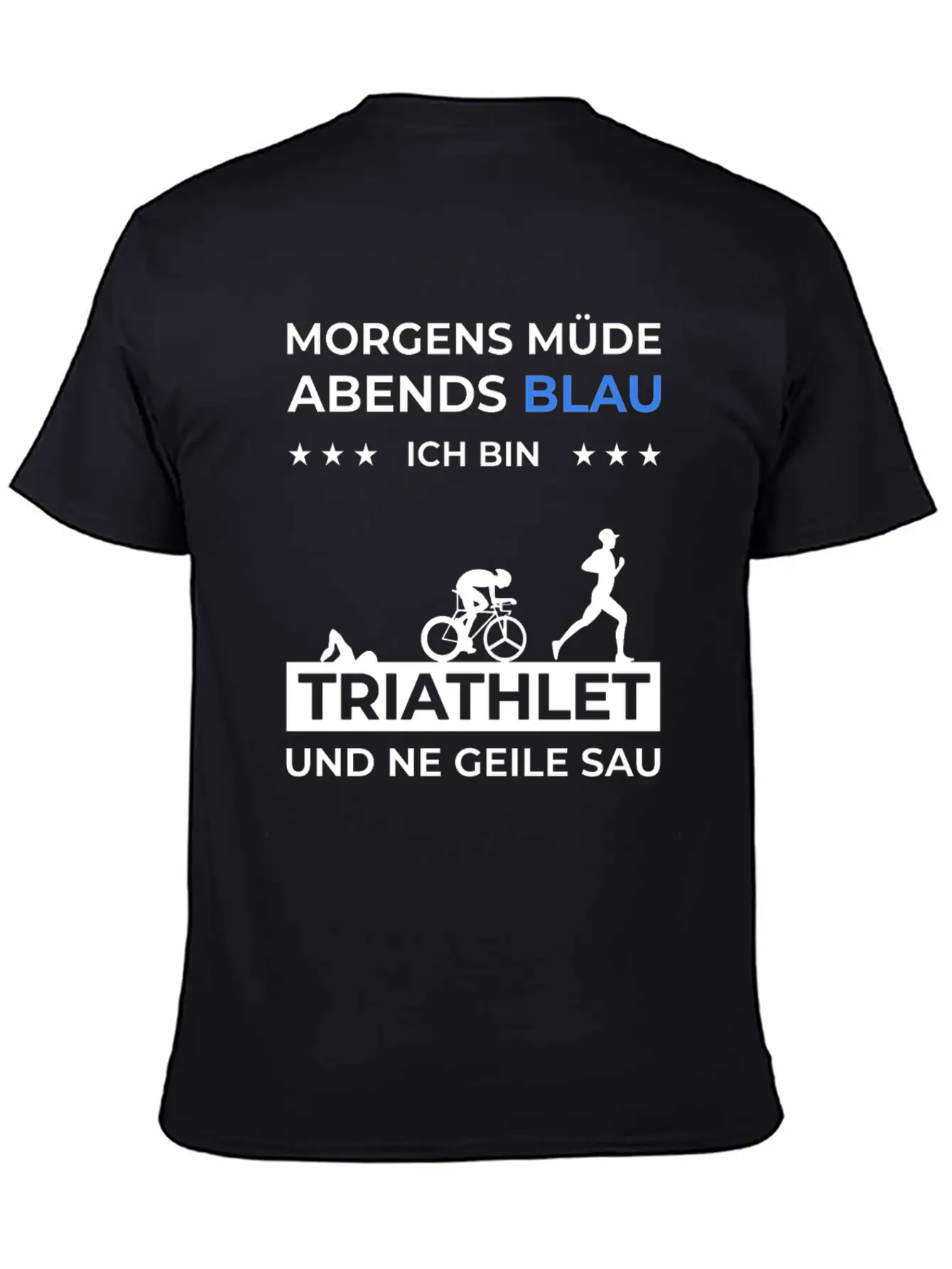 Triathlon Trathlet Swimming Running Bicycle Essential Cotton Tee For Daily Outfits – Unisex Style