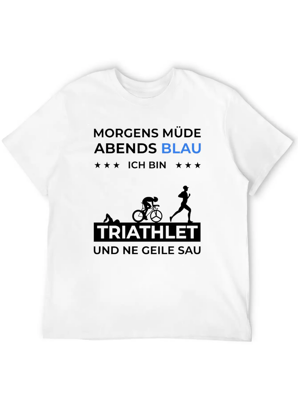Triathlon Trathlet Swimming Running Bicycle Essential Cotton Tee For Daily Outfits – Unisex Style