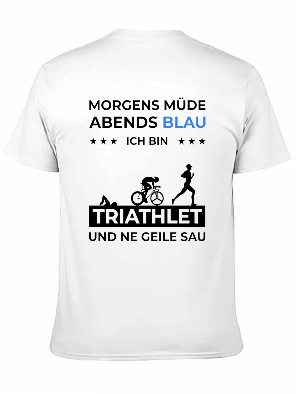 Triathlon Trathlet Swimming Running Bicycle Essential Cotton Tee For Daily Outfits – Unisex Style