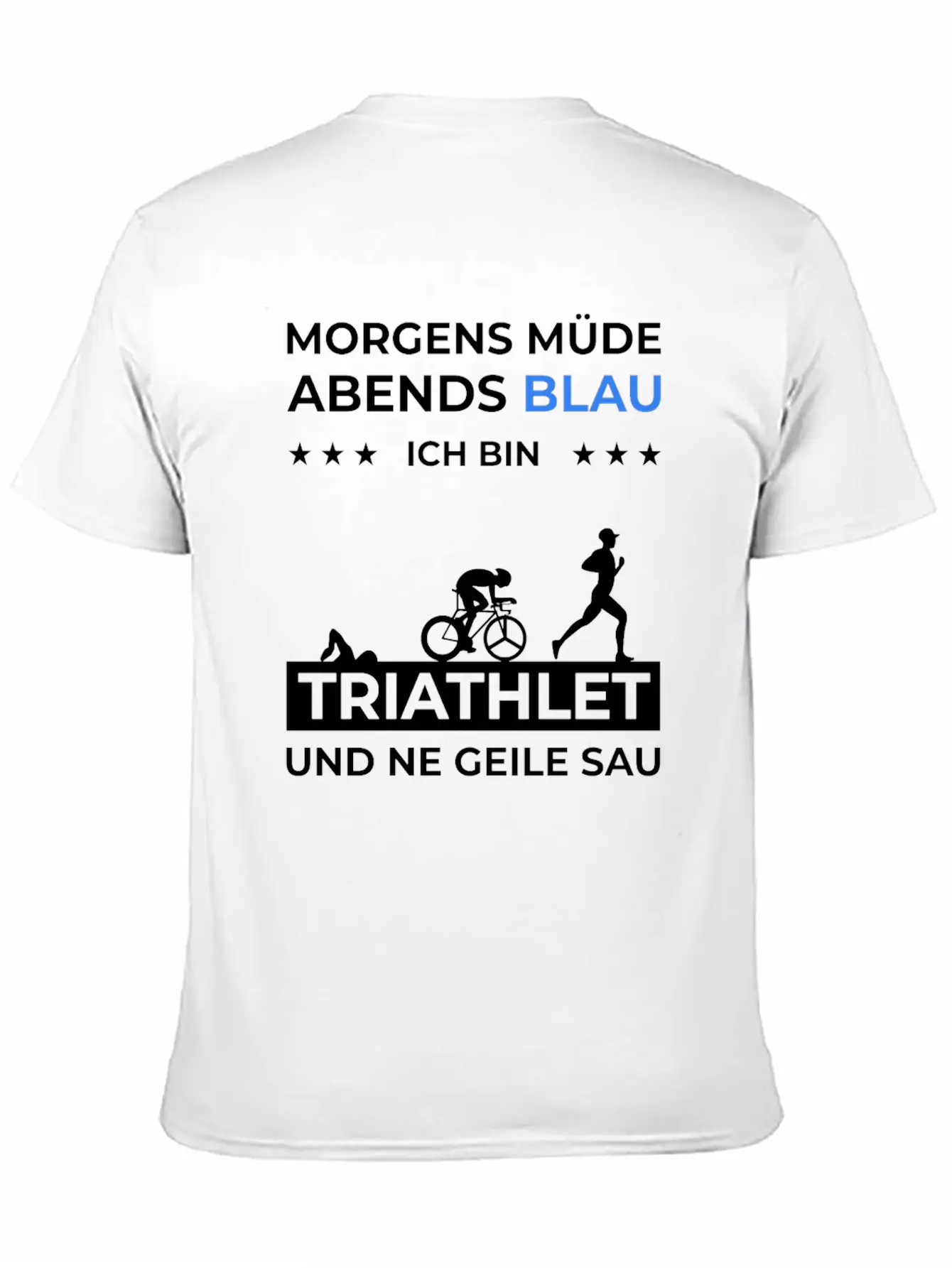 Triathlon Trathlet Swimming Running Bicycle Essential Cotton Tee For Daily Outfits – Unisex Style