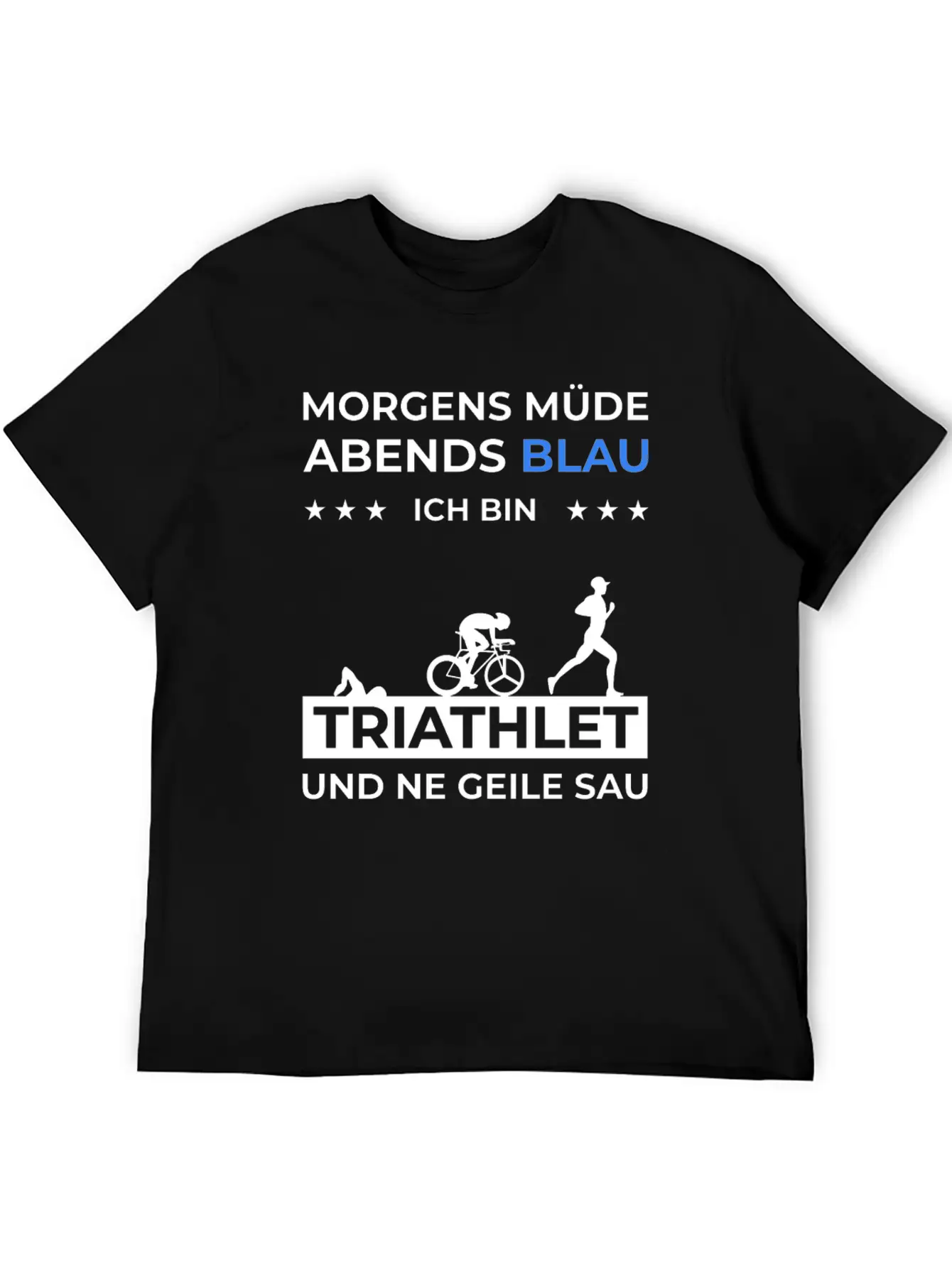 Triathlon Trathlet Swimming Running Bicycle Essential Cotton Tee For Daily Outfits – Unisex Style