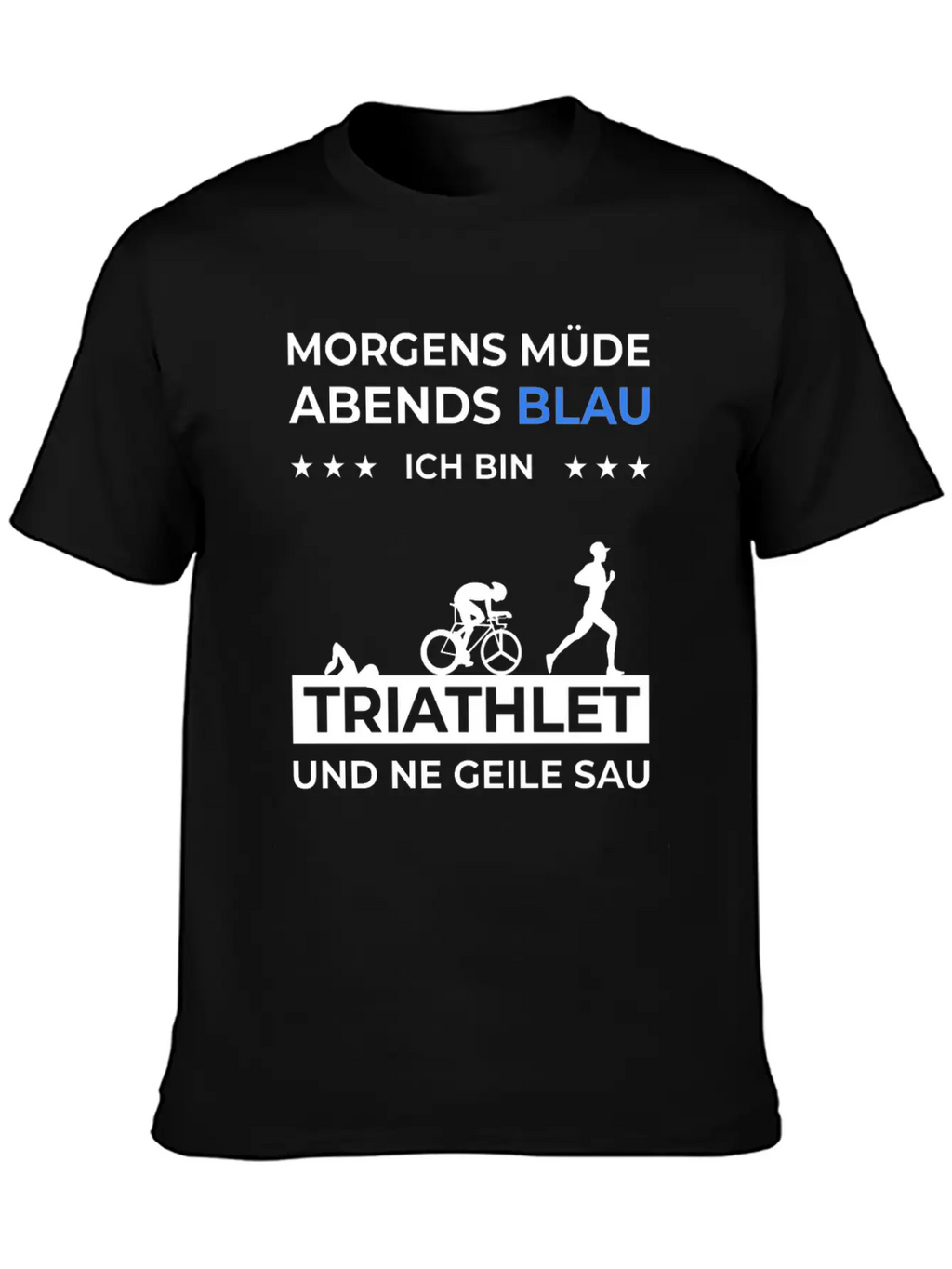 Triathlon Trathlet Swimming Running Bicycle Essential Cotton Tee For Daily Outfits – Unisex Style