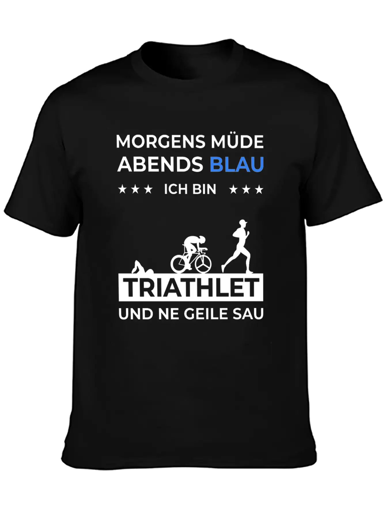 Triathlon Trathlet Swimming Running Bicycle Essential Cotton Tee For Daily Outfits – Unisex Style