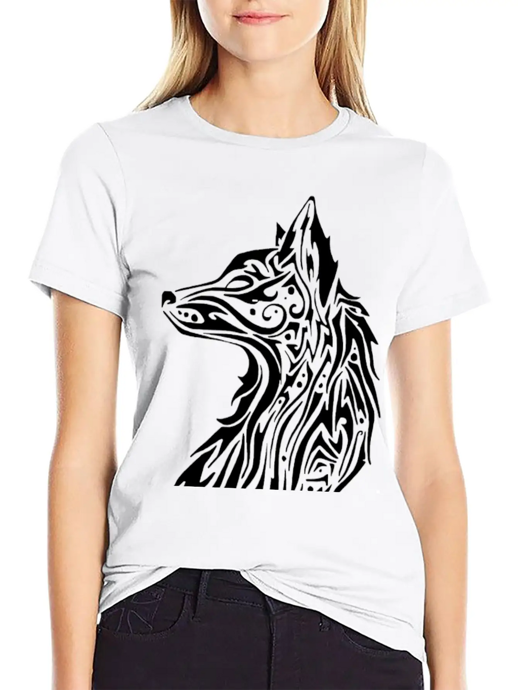 Tribal Fox Breathable Graphic T-Shirt – Perfect For Casual Days