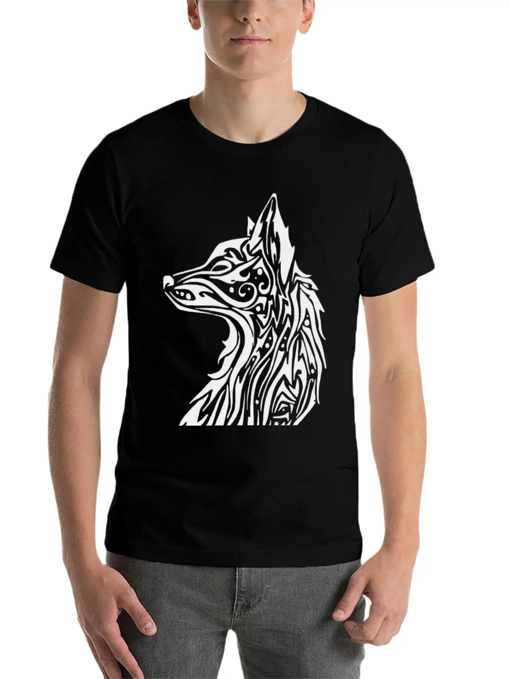 Tribal Fox Breathable Graphic T-Shirt – Perfect For Casual Days