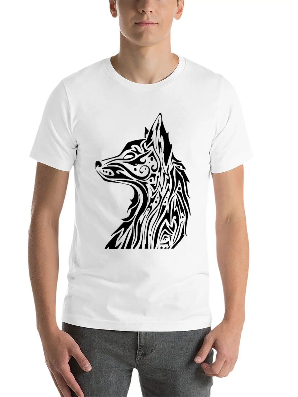 Tribal Fox Breathable Graphic T-Shirt – Perfect For Casual Days