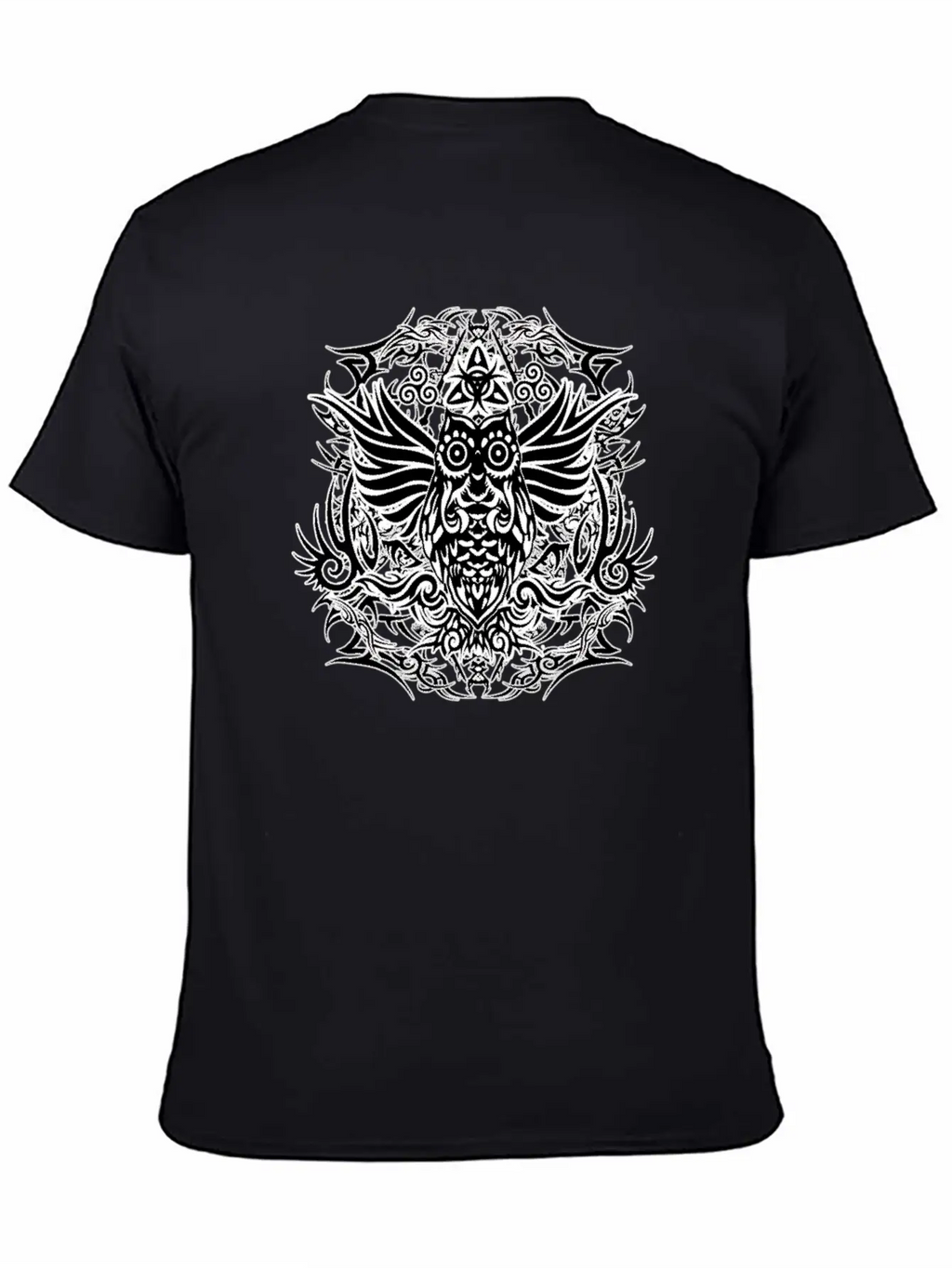 Tribal Owl Essential Cotton Tee For Daily Outfits – Unisex Style