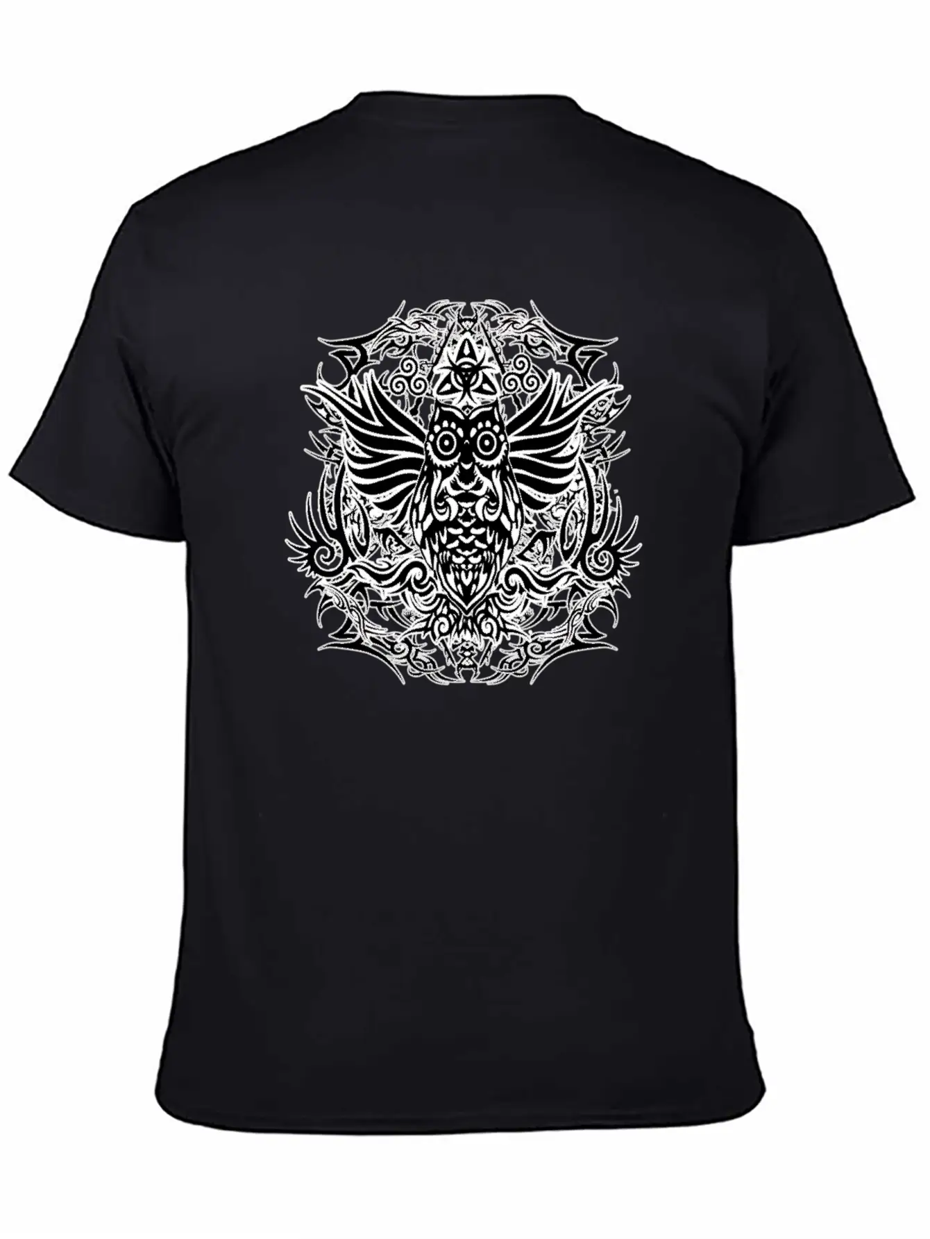 Tribal Owl Essential Cotton Tee For Daily Outfits – Unisex Style