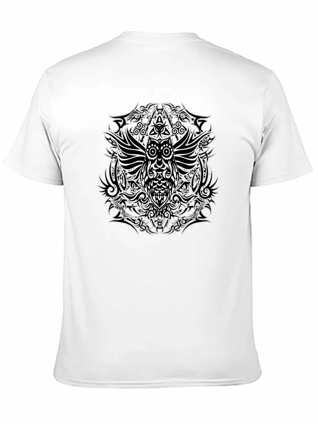 Tribal Owl Essential Cotton Tee For Daily Outfits – Unisex Style